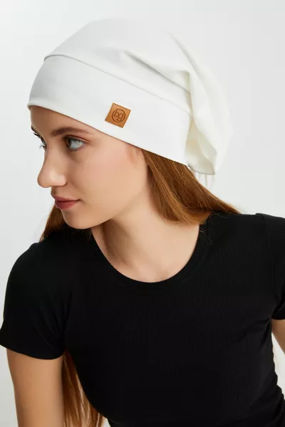 Women's 4-Season Cotton, Stretchy, Ultra Soft, Lightweight, Breathable, Rope-Detail Knit Hat