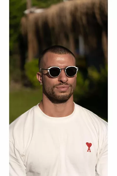 Ce Certificated  Protected Sunglasses Women/Men White Frame