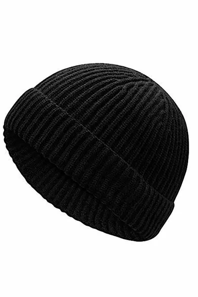 الحجم القياسي لون خالص قبعة صغيرة قصيرة محب قبعة صغيرة قلنسوة قبعة صغيرة ليون بيني هيب هوب قبعة صغيرة (أسود)