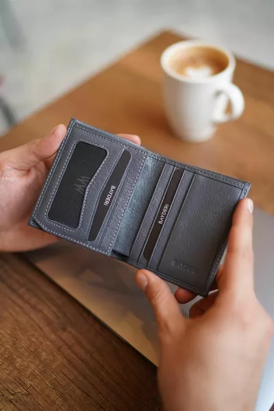 Lisande Echtes Leder Polite Herren Geldbörse