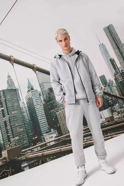 Regular Fit Jogginghose Taschen Taillenbein Elastischer AU