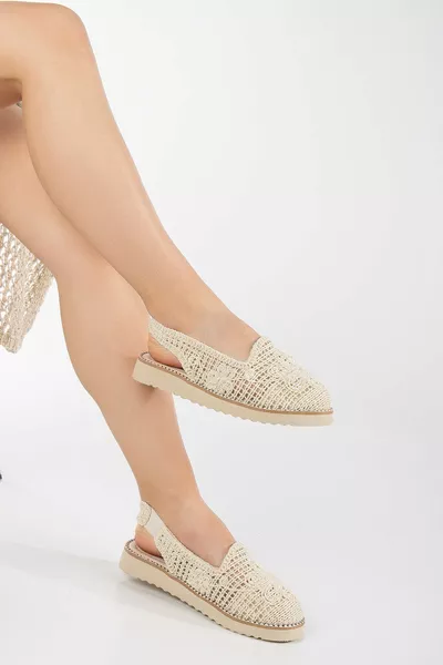 Niko Sandales en tricot détaillé