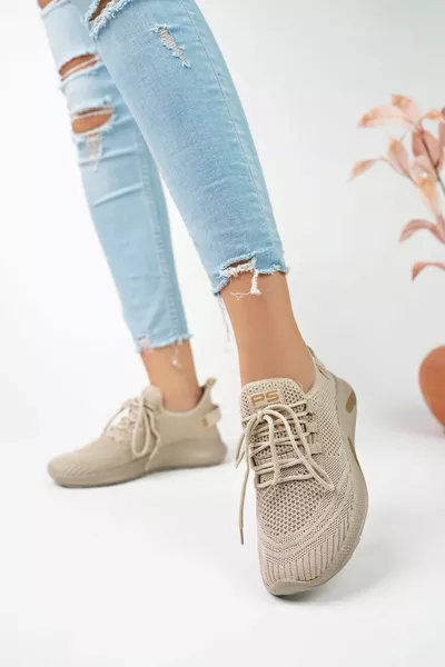 عارية للجنسين محبوك حذاء رياضي مريح تنفس غير معطر 