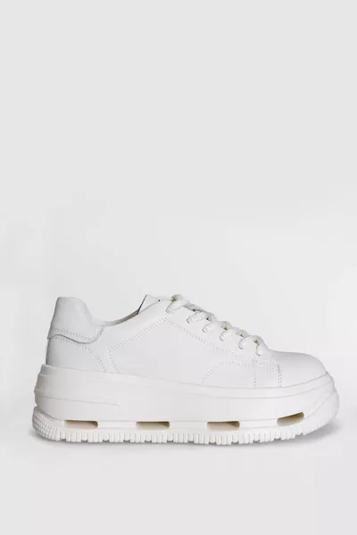 Semelle haute Chaussures baskets blanches pour femmes