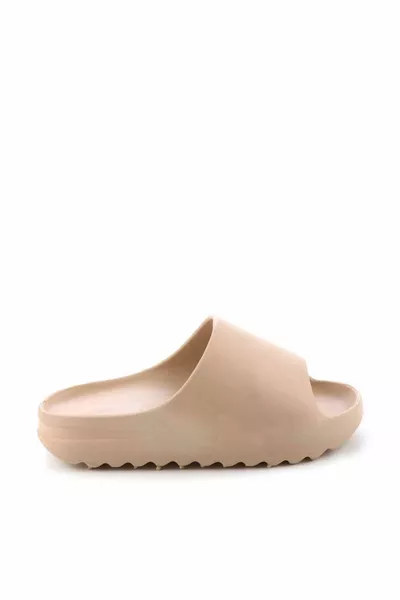 Beige Gel Damen Hausschuhe 