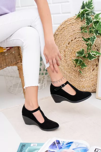 Scarpe da donna con fibbia con fibbia imbottita