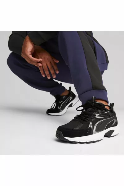 حذاء الجري ميلينيو تيك سويدي  للجنسين أبيض وأسود