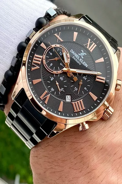 Orologio da polso da uomo con cinturino in acciaio inossidabile + 3 ATM impermeabile 2 anni di garanzia