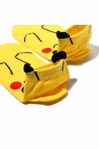 Унисекс 4-Pack Pokemon Шарени чорапи с дупе Цветни Изключително Удобни