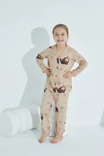 COTTON BUTTONED PAJAMA SET