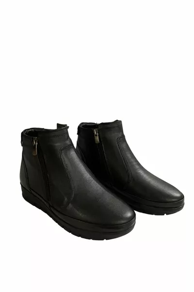 Ahude kadın rahat içi kürklü hakiki deri bot