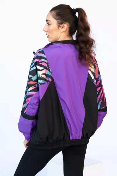 Blouson aviateur à motifs colorés pour homme