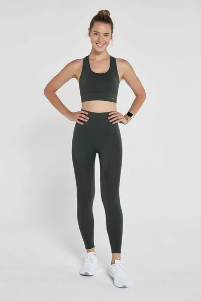 Gela Hoge Taille, Rekbare En Liftende Sportlegging Groen
