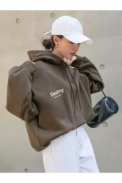 Unisex bedrucktes Oversize-Hoodie-Sweatshirt