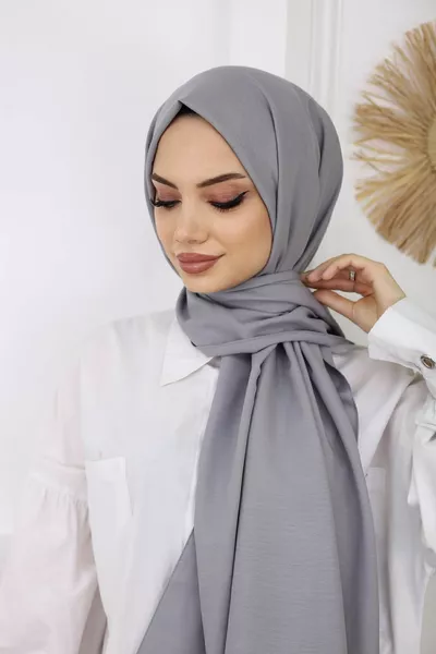 Tessetur Scialle Jazz Donna Cotton Cracks Grigio Chiaro