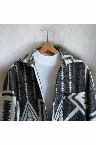 الرجال قميص طوق المتضخم منقوشة الشتاء القطن الحطاب قميص