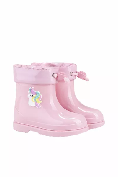 -rosa Stivali da pioggia per bambini rosa