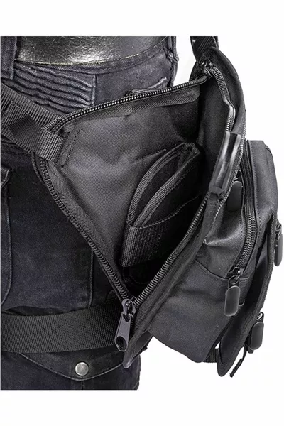 Tactical Nero Scomparto Speciale Pistola Trasporto Vita E Gamba Borsa