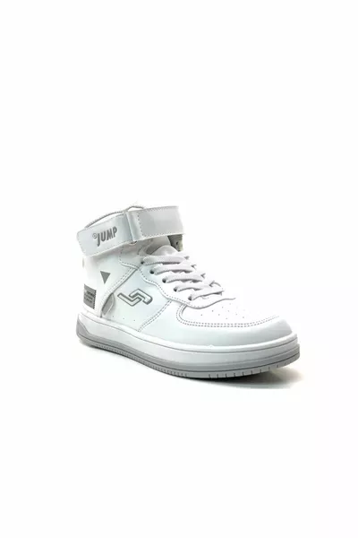 Белый -  Анатомическая подошва унисекс детские баскетбольные кроссовки с высоким воротником