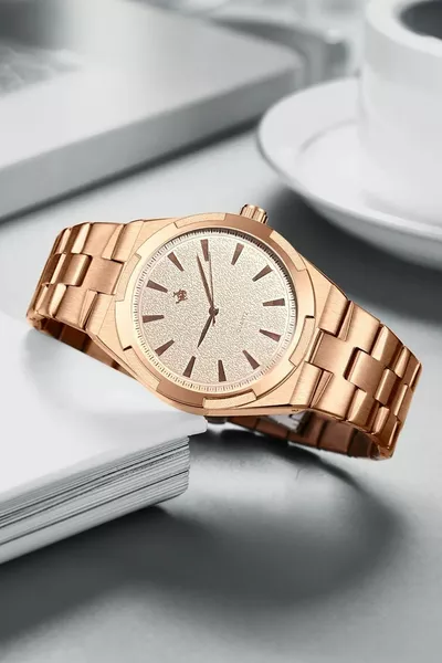 Herrenuhr Armband Rosenkranz Feuerzeug Set 