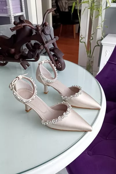 Dix Satin 6cm Champagne Talons Ceinture Cheville Double Waterway Pierre Robe De Soirée Stiletto Chaussures Pour Femmes