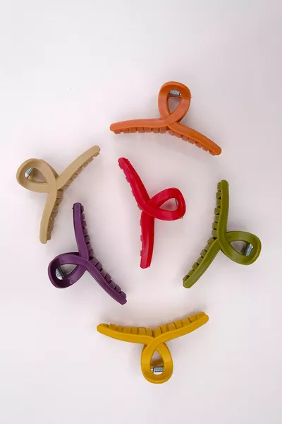 Ensemble de 6 fermoirs à loquet papillon pour femmes