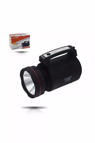 الذهب والفضة  مشرق بقيادة مصباح يدوي محمول قابل لإعادة الشحن