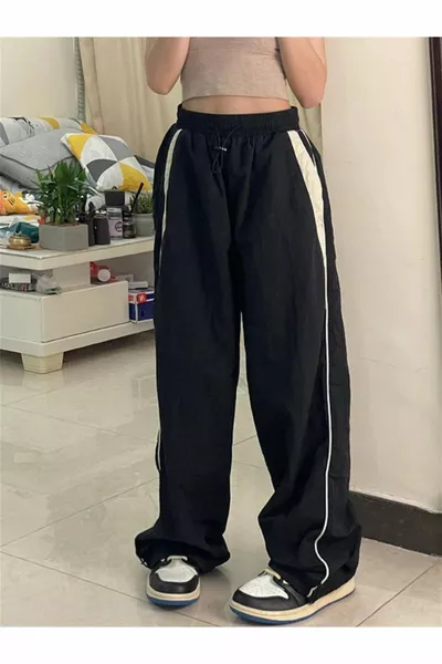 k خمر ملابس الشارع فضفاض بنطال رياضي للجنسين كبير الحجم