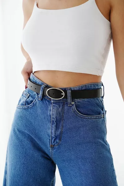 طقم حزام القهوة المرة للسيدات من 3 قطع