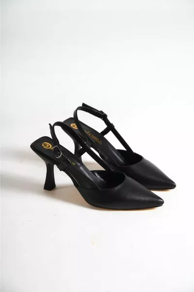 Damen Heels Absatz mit offener Schnalle 9 cm