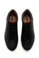 Sneakers Stringate Uomo Pelle Nera 
