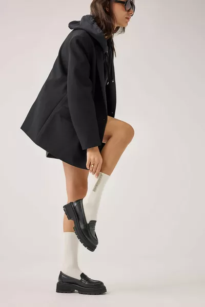 Black Pedestrian Female Loafer