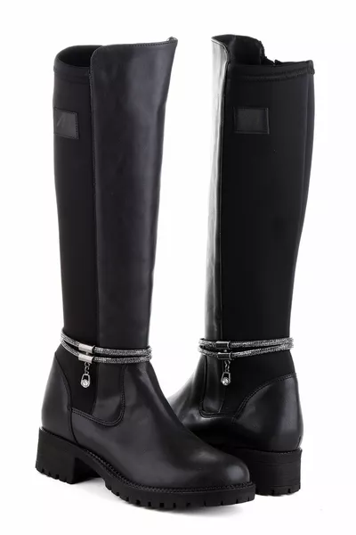  مريحة الساخنة اصطف سستة أحذية نسائية طويلة