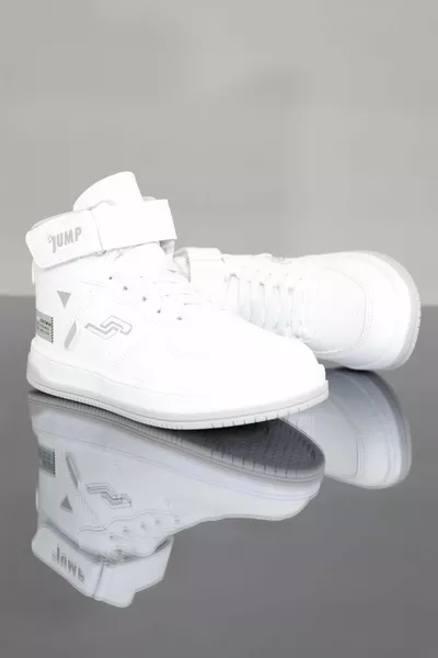 Weiß - Kidessa  Unisex Kinder Rollkragen-Sneakers mit anatomischer Sohle