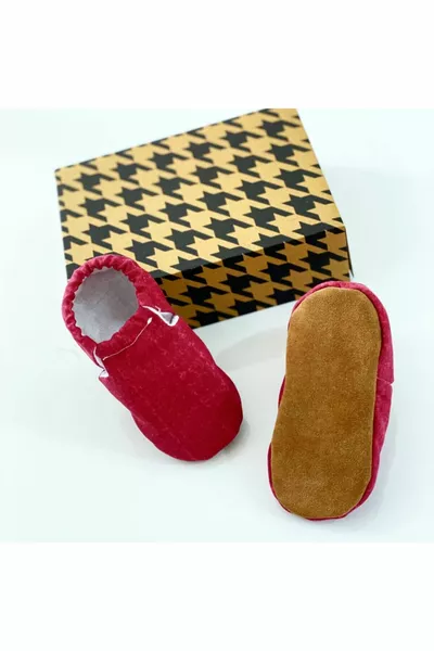 % хлопок детские пинетки % телячья кожа подошва детские пинетки