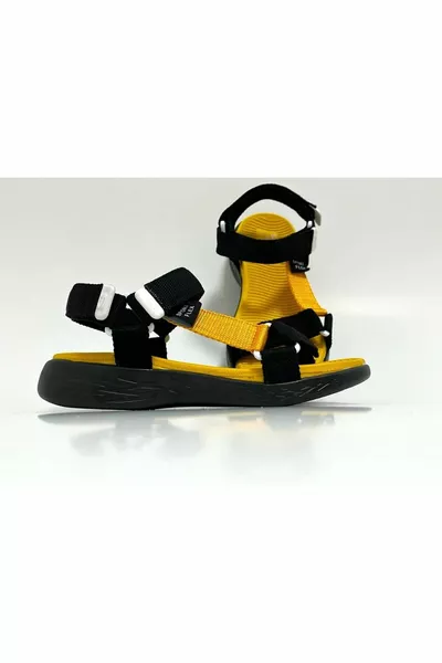 Sandali Casual Donna  Senape/Nero