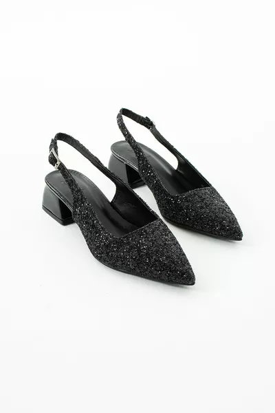 لندن زجاج سكرابس بكعب مفتوح من الخلف