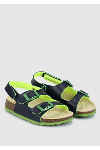 Navy Blue Boys' Flat Sandals