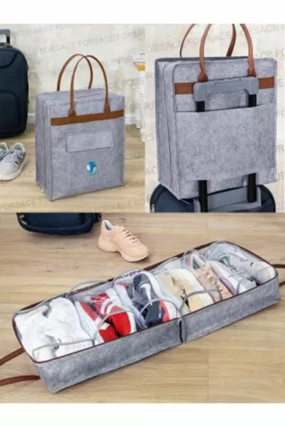 Praktische Schuhe Reisegepäcktasche mit Ledergriffen