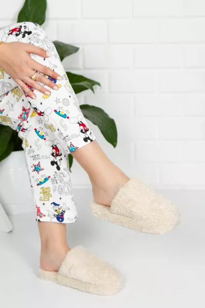 Modafrato Кърпа Вътрешни дамски домашни чехли Зимни чехли Безшумна подметка