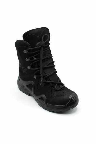 Black Military Style Model Boots