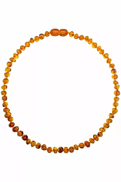 الكبار البلطيق العنبر قلادة الكراميل (كونياك) اللون مشرق الباروك قطع
