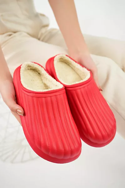 Indoor All'interno Pantofole da casa unisex in lana Pantofole invernali impermeabili