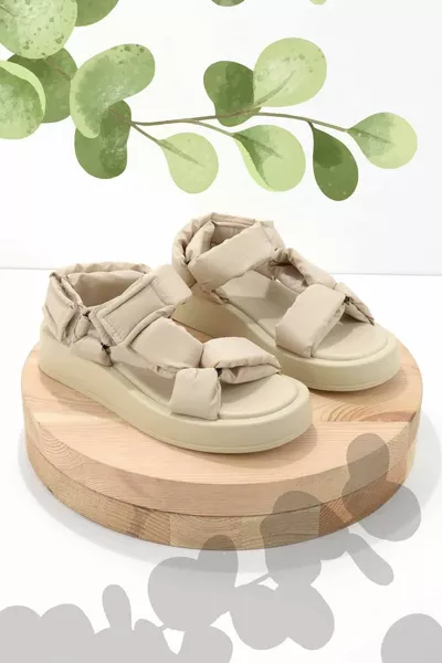 صندل نسائي أنوراك باللون النيود 