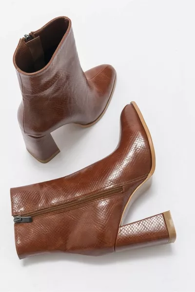 Jewel Taba Baskı Kadın Topuklu Bot