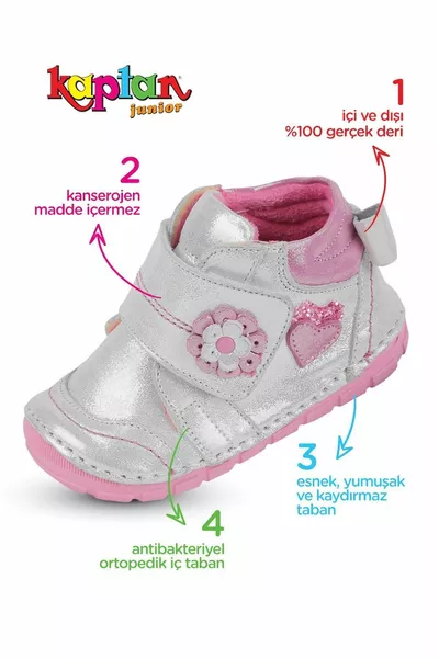 İlkadım جلد طبيعي طفلة أطفال أحذية العظام الجوارب