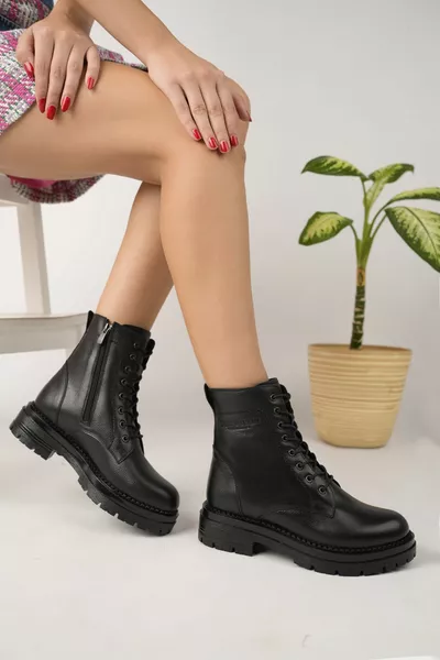 Stivali casual da donna in vera pelle