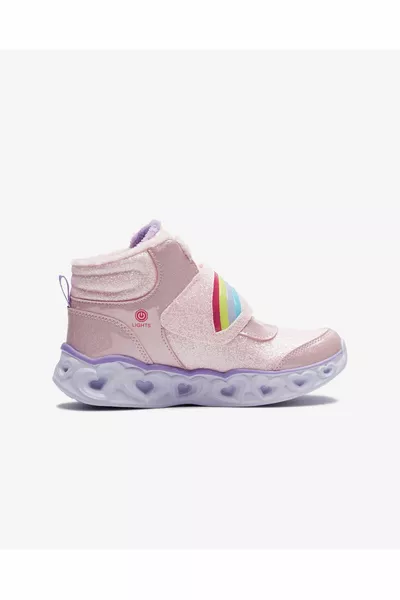 Heart Lights - Brilliant Rainbo Grote Meisjes Roze Light Boots l Pklv