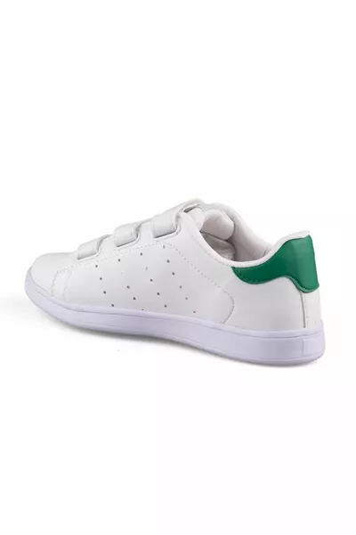 Unisex Wit Groen Klittenband Sneakers Orthopedische Casual Wandelen Sneakers