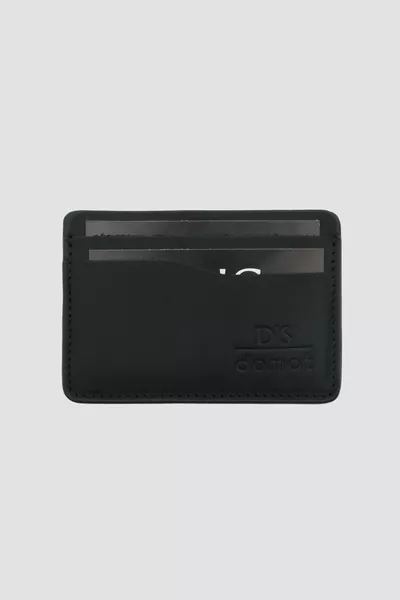 Portefeuille en cuir noir